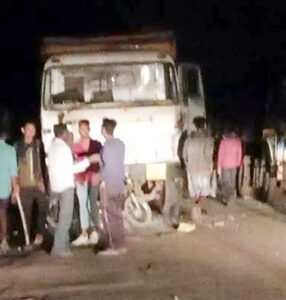 ट्रक ने महिला को कुचला, मौके पर ही मौत Chhattisgarh Crimes