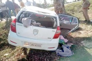 कार हादसे में भिलाई के 4 लोगों की मौत Chhattisgarh Crimes