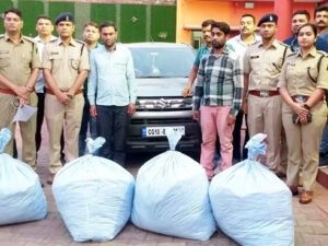 1 क्विंटल गांजा की तस्करी, जीजा-साला गिरफ्तार Chhattisgarh Crimes