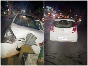 खम्हारडीह इलाके के राजीव नगर में डिवाइडर से टकराई कार, चालक की मौके पर ही मौत Chhattisgarh Crimes