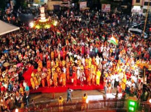 गुढ़ियारी के भारत माता चौक पर हुआ भव्य महाआरती का आयोजन Chhattisgarh Crimes