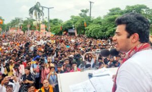 भाजयुमो के राष्ट्रीय अध्यक्ष ने कहा- इस हुंकार से कुर्सी हिली, अगली बार सरकार गिरना तय Chhattisgarh Crimes