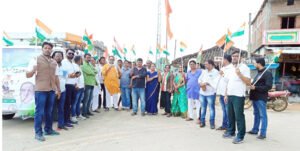 75वीं स्वतंत्रता अमृत महोत्सव पर कांग्रेसियों ने तिरंगा के साथ निकाली भारत जोड़ों तिरंगा पद यात्रा Chhattisgarh Crimes