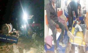 बरातियों से भरा ट्रैक्टर अनियंत्रित होकर पलटा, 1 ने तोड़ा दम, 6 लोग हुए घायल Chhattisgarh Crimes