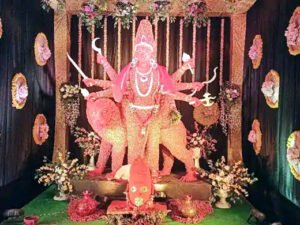 रायपुर के आमापारा में 200 किलो हल्दी से तैयार की गई देवी की मुर्ति Chhattisgarh Crimes