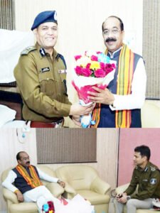 डिप्टी सीएम अरुण साव से रायपुर IG रतनलाल डांगी और SSP प्रशांत अग्रवाल ने की मुलाकात Chhattisgarh Crimes