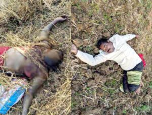 खेत में दंपत्ति की संदिग्ध अवस्था में मिली लाश Chhattisgarh Crimes