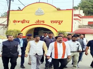 गृह मंत्री विजय शर्मा ने रायपुर सेंट्रल जेल का लिया जायजा Chhattisgarh Crimes