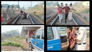 आत्महत्या करने पटरी पर लेट गया युवक, ट्रेन से पहले पहुंच गई पुलिस Chhattisgarh Crimes