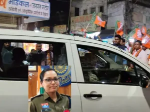 मनेन्द्रगढ़ में एसपी की गाड़ी जाम में फंसी Chhattisgarh Crimes