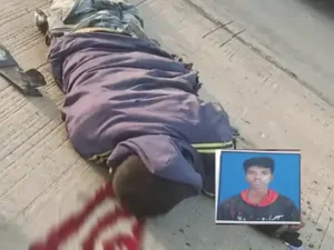 अंबिकापुर-बिलासपुर मुख्य मार्ग में ग्राम लहपटरा के पास तेज रफ्तार इनोवा की टक्कर से बाइक सवार उछलकर सड़क पर जा गिरा Chhattisgarh Crimes