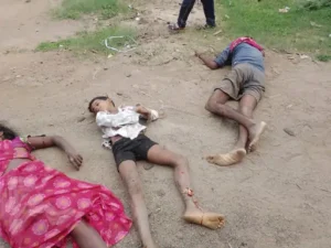 पेंड्रा नगर में कोयले से भरे तेज रफ्तार ट्रेलर ने स्कूटी सवार परिवार को टक्कर मार दी Chhattisgarh Crimes