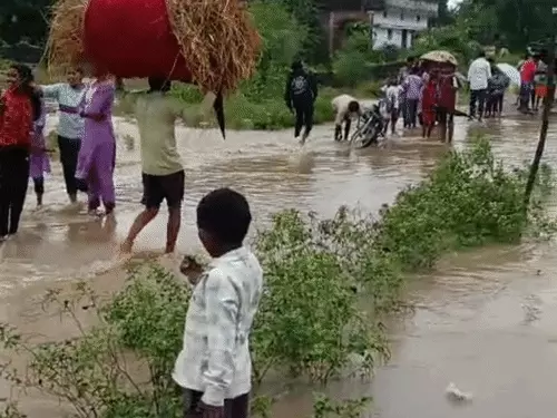 बलौदाबाजार में भारी बारिश के कारण गंगरेल बांध भर गया है Chhattisgarh Crimes